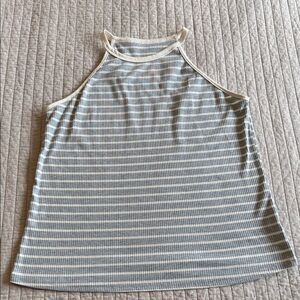 Emery Rose Striped Halter Ribbed Tank Top Size XL